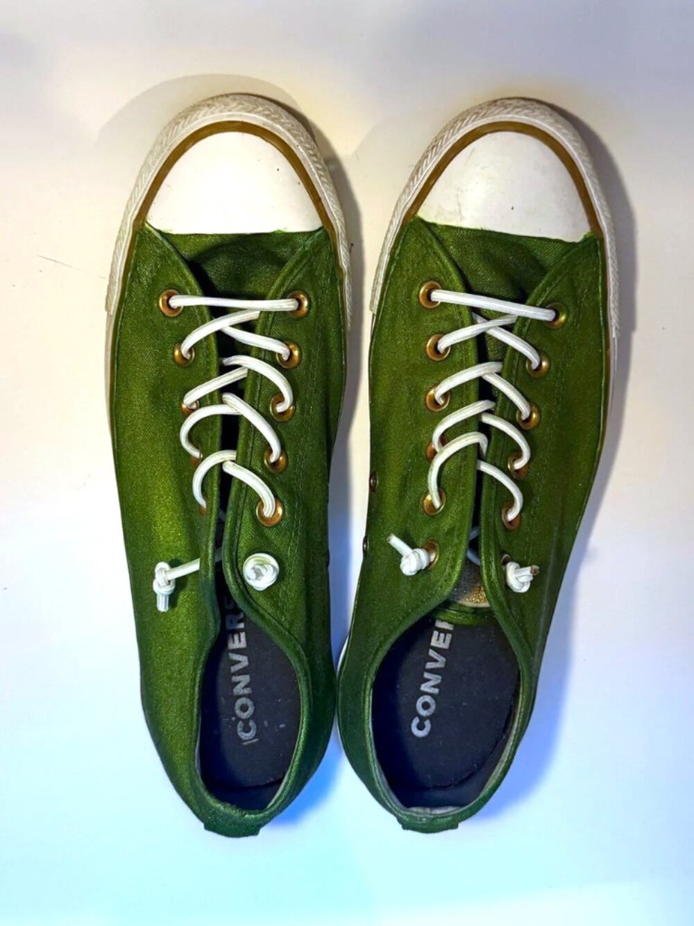 Converse All Stars Low Top Canvas Sneakers - Green